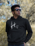 This black hoodie is soft, smooth and stylish. It is the perfect choice for the cooler evenings, the early morning jump of when you want a bit extra. It has soft cotton faced fabric, double fabric hood with self colour drawstring and front pouch pocket. It has a bridge and ‘SEND IT’ shaped as a skydiver printed on front.