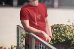 This red unisex t-shirt is everything you have dreamed of and more. It feels soft and lightweight with the right amount of stretch. It is comfortable and flattering for both men and women and with an antenna and ‘SEND IT’ shaped as a basejumper print on the front. Available in several colours.