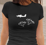 This black skydivers t-shirt is everything you have dreamed of and more. It feels soft and lightweight with the right amount of stretch. It is comfortable and flattering for both men and women and with an aircraft and two ‘SEND IT’ shaped as a skydivers print on the front. Available in several colours.