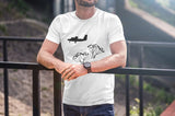 This white skydivers t-shirt is everything you have dreamed of and more. It feels soft and lightweight with the right amount of stretch. It is comfortable and flattering for both men and women and with an aircraft and two ‘SEND IT’ shaped as a skydivers print on the front. Available in several colours.