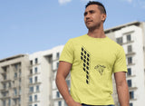 This yellow unisex t-shirt is everything you have dreamed of and more. It feels soft and lightweight with the right amount of stretch. It is comfortable and flattering for both men and women and with a building and ‘SEND IT’ shaped as a basejumper print on the front. Available in several colours.